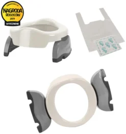 Potette Plus Pot Et Siège De Toilette 2en1 (blanc Et Gris)