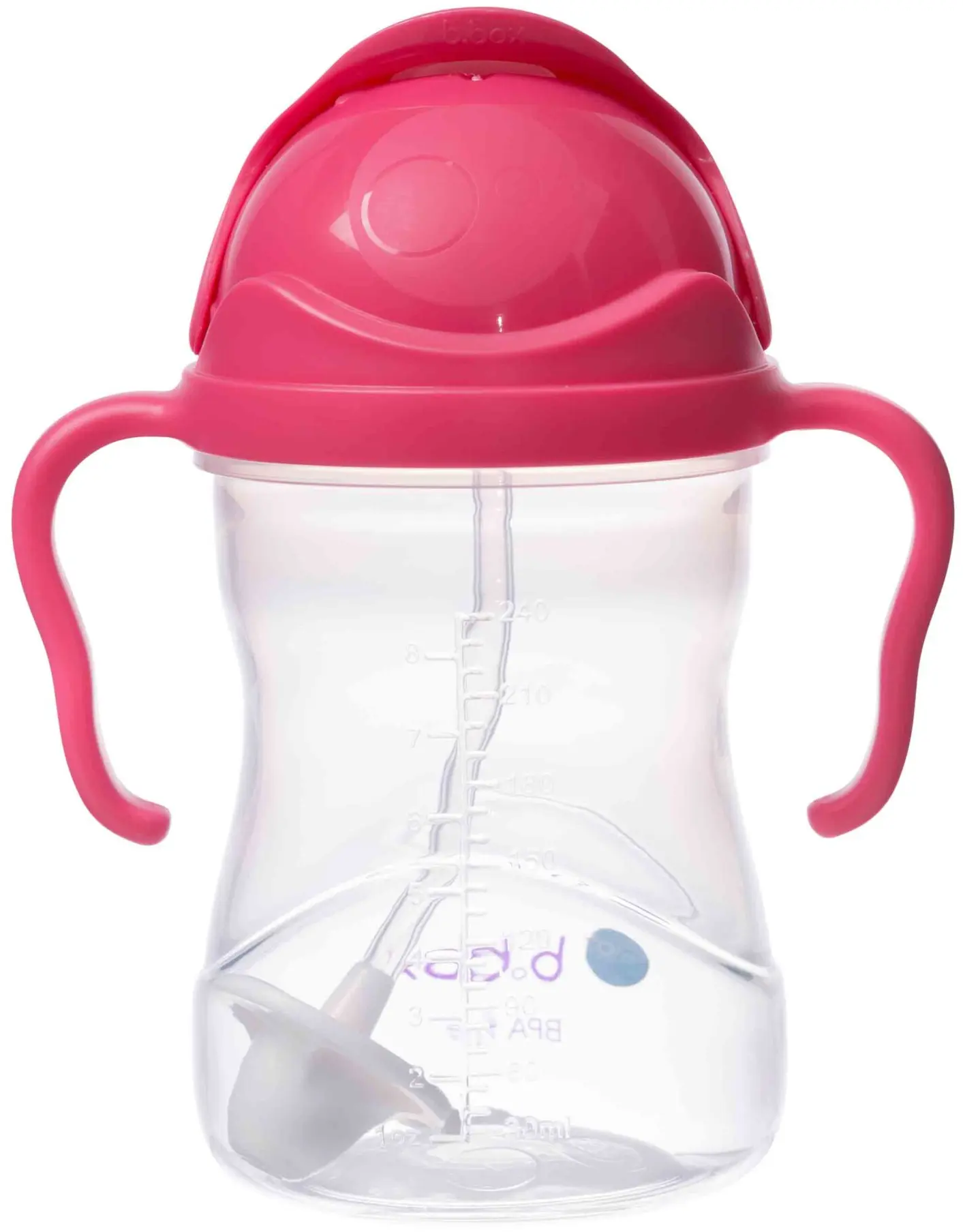 B.BOX Biberon Avec Paille 240ml – Raspberry 1 B.BOX Biberon Avec Paille 240ml – Raspberry
