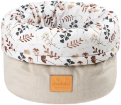 Jardin Bohème & Velours Écru Panier Souple Pour Ranger Les Couches, Les Cosmétiques Et Les Accessoires Pour Bébé