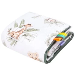 Amusement De La Savane & Velours Olive Couverture De Bébé 75x100cm