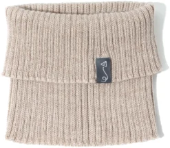 Cache-cou En Laine Mérinos Pour Enfants- Beige Mélangé