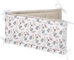 Jardin Bohème & Velours Écru Pare-chocs De Lit Bébe