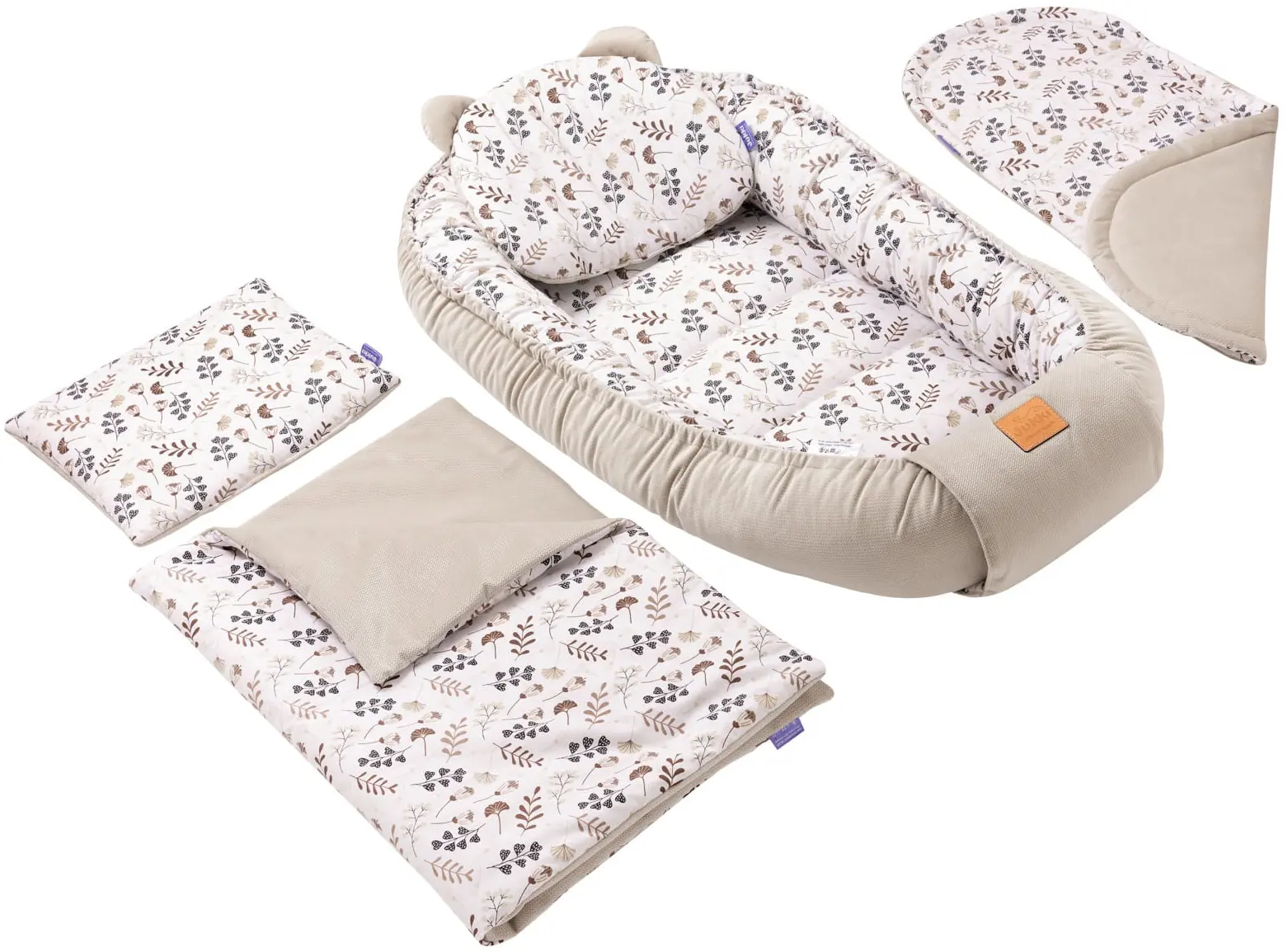 Jardin Bohème & Velours Écru Ensemble De 5 Pièces Confort ( 2 Jardin Bohème & Velours Écru Ensemble De 5 Pièces Confort ( – Image 2