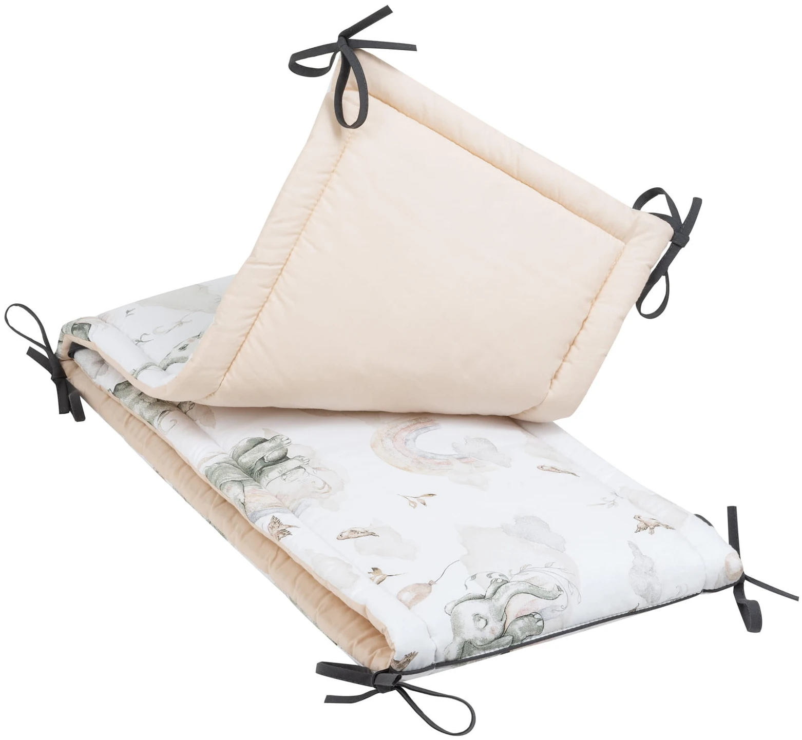 Paradis Des Éléphants Pare-chocs De Lit Bébé 2 Paradis Des Éléphants Pare-chocs De Lit Bébé – Image 2