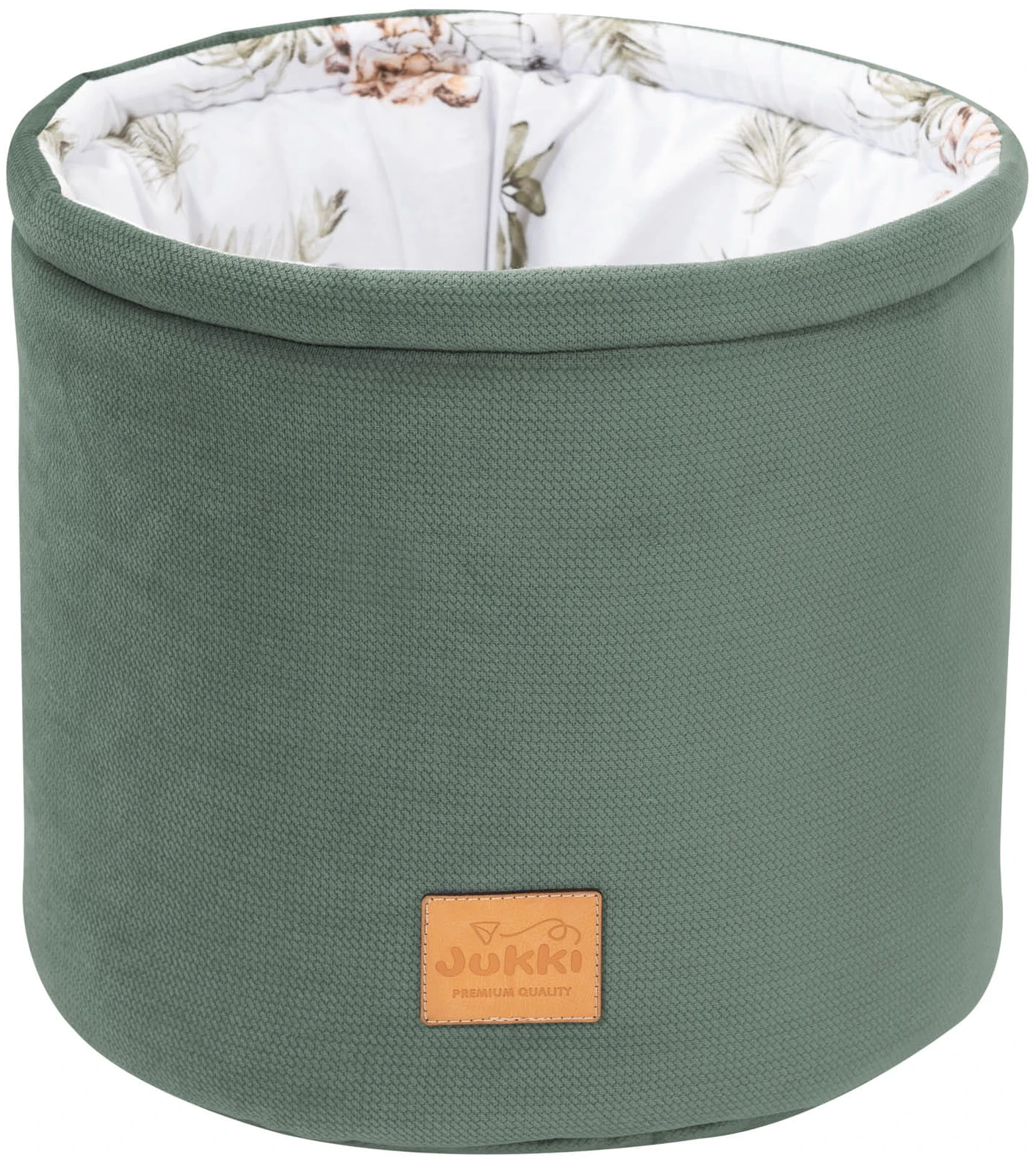 Amusement De La Savane & Velours Olive Panier Souple Pour Ranger Les Couches, Les Cosmétiques Et Les Accessoires Pour Bébé – Image 2