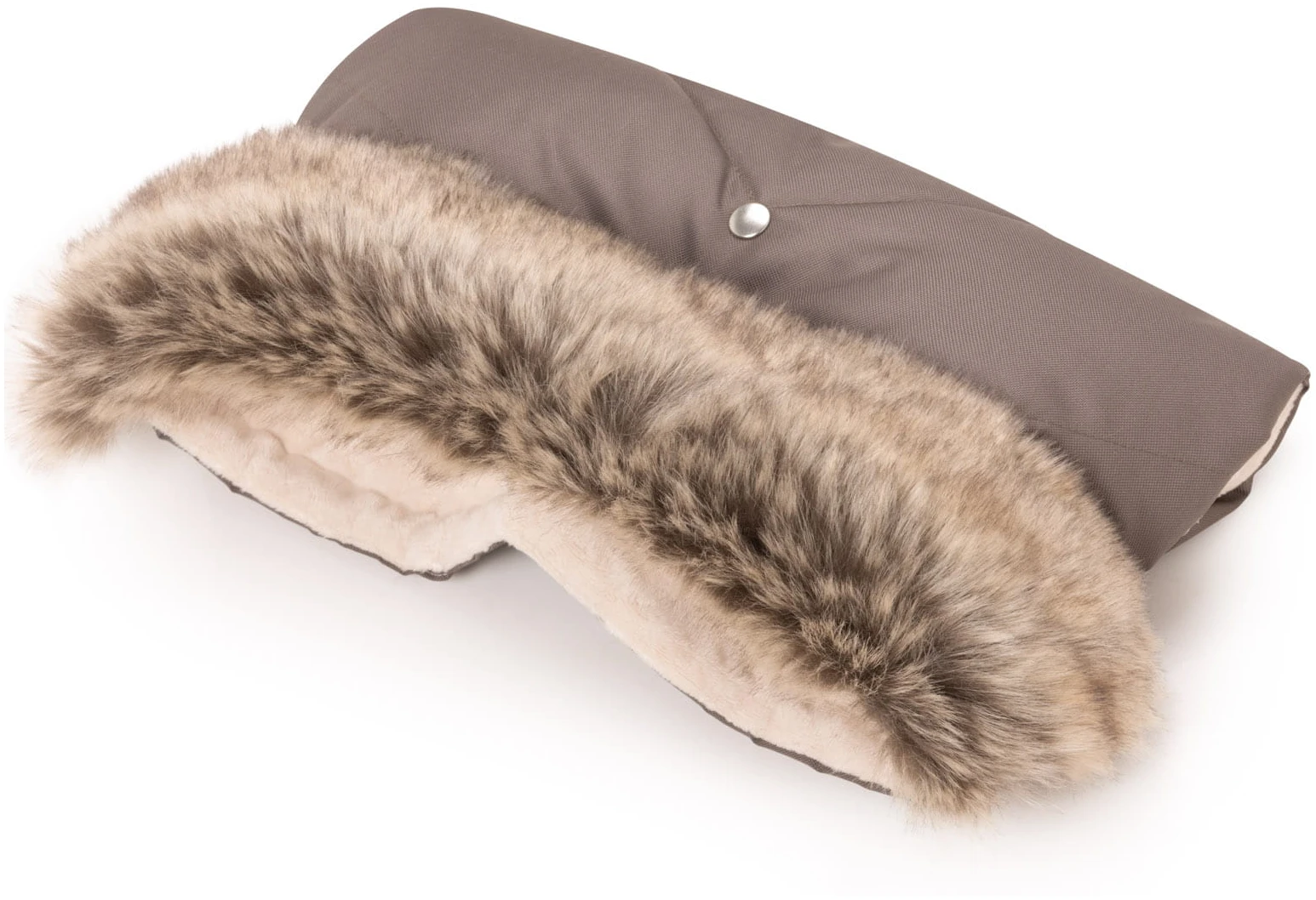 Hiver Mocha LES MOUFLES POUR POUSSETTES Avec Fourrure – Image 5
