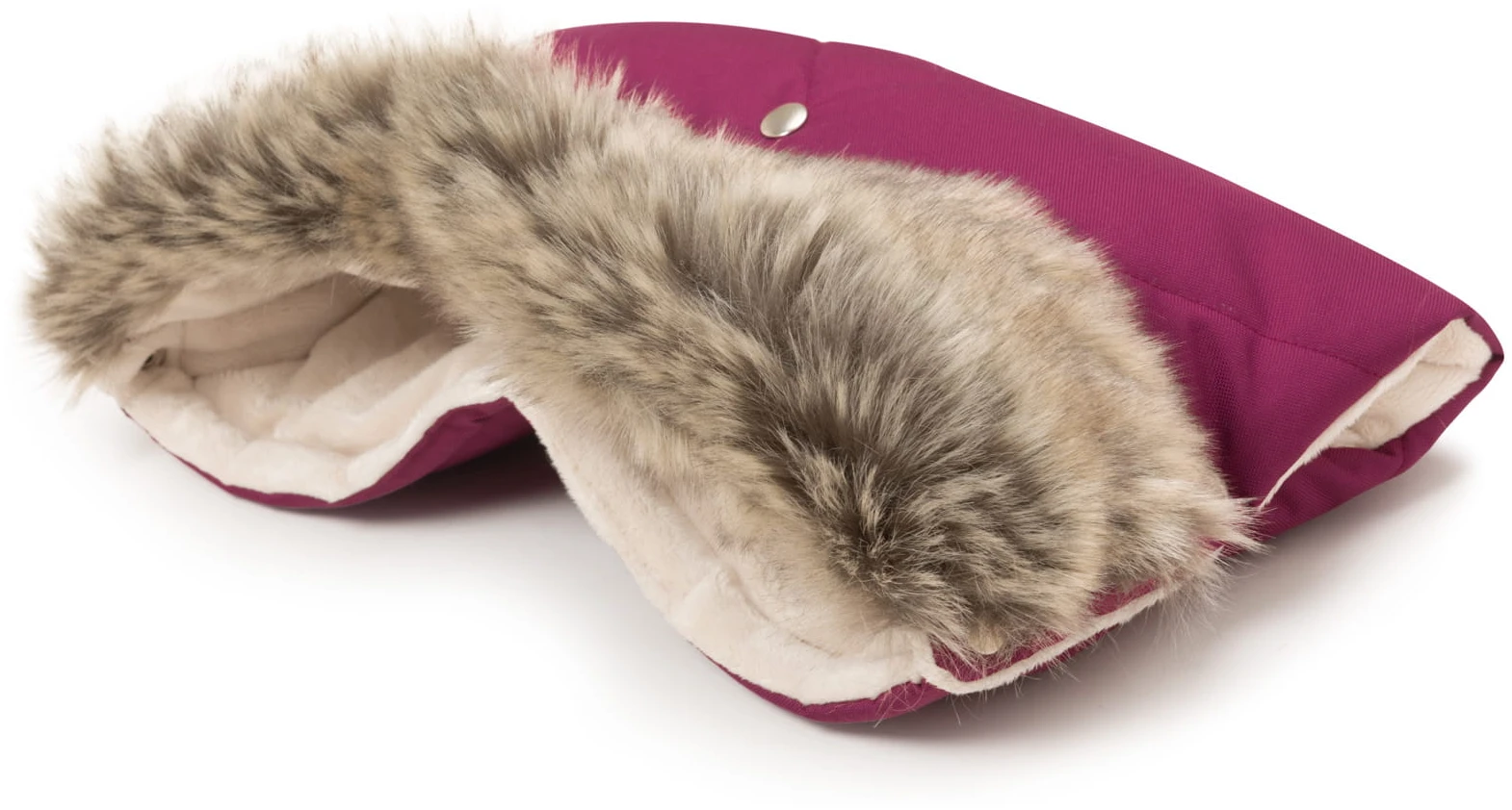 Hiver Bourgogne LES MOUFLES POUR POUSSETTES Avec Fourrure – Image 4