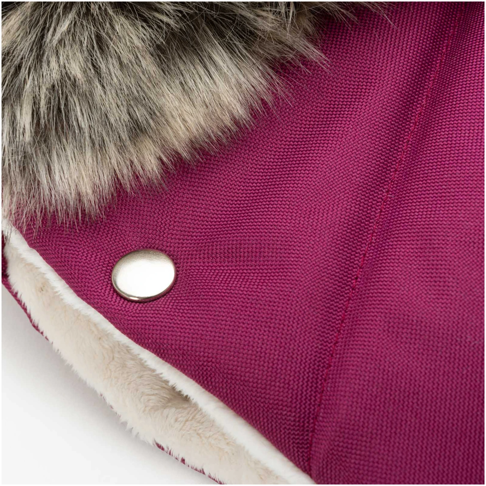 Hiver Bourgogne LES MOUFLES POUR POUSSETTES Avec Fourrure – Image 3