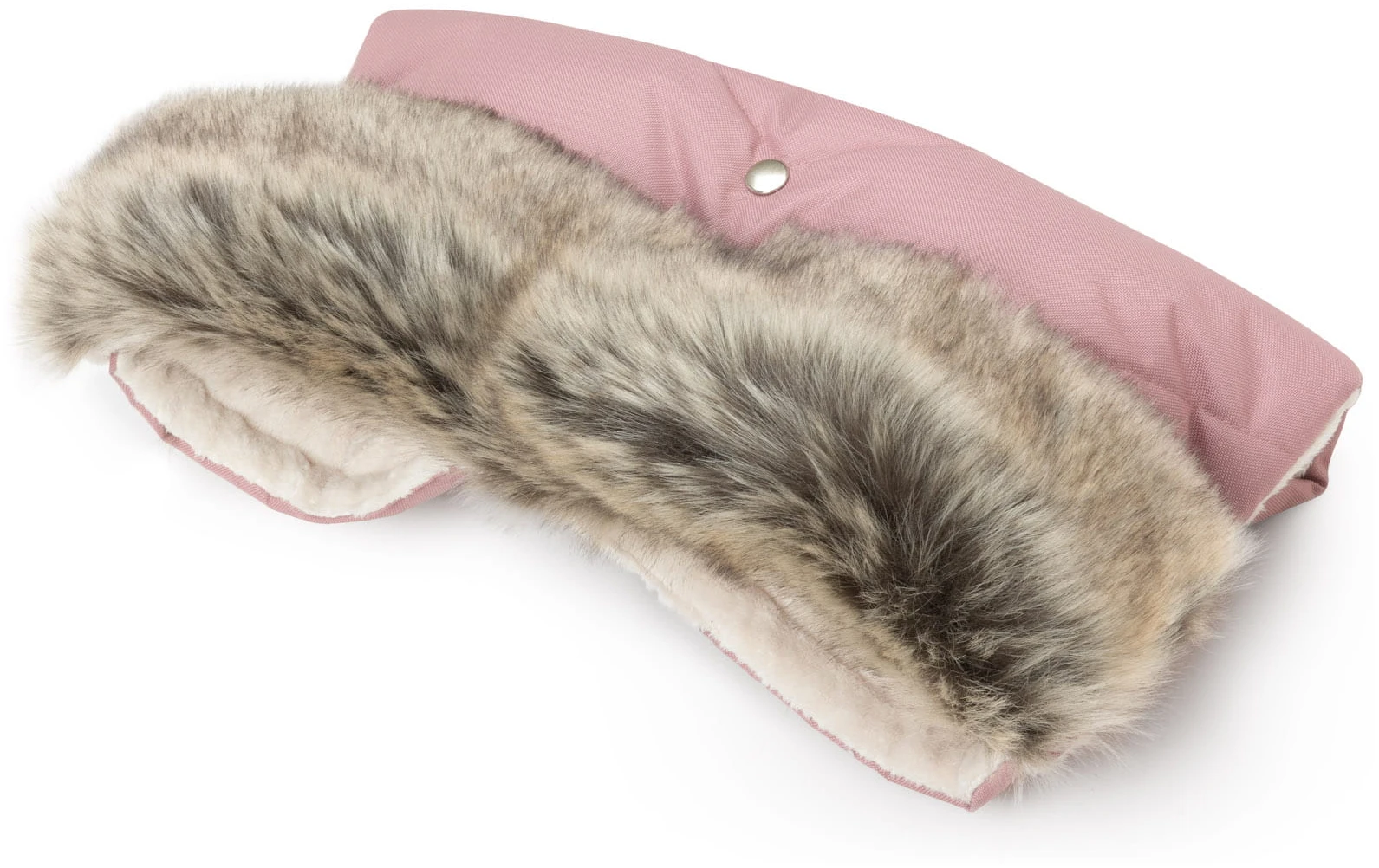 Hiver Rose LES MOUFLES POUR POUSSETTES Avec Fourrure