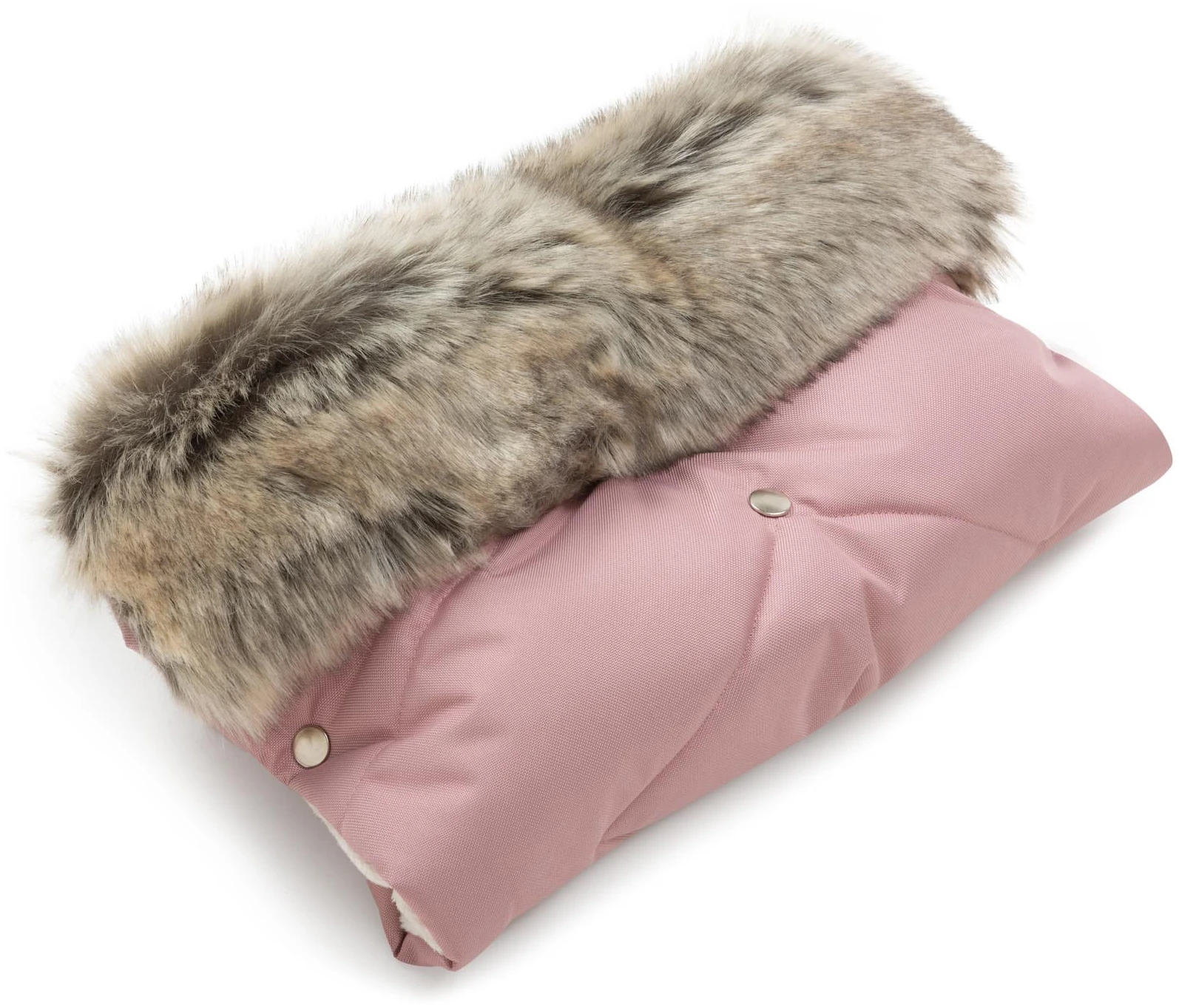 Hiver Rose LES MOUFLES POUR POUSSETTES Avec Fourrure – Image 3