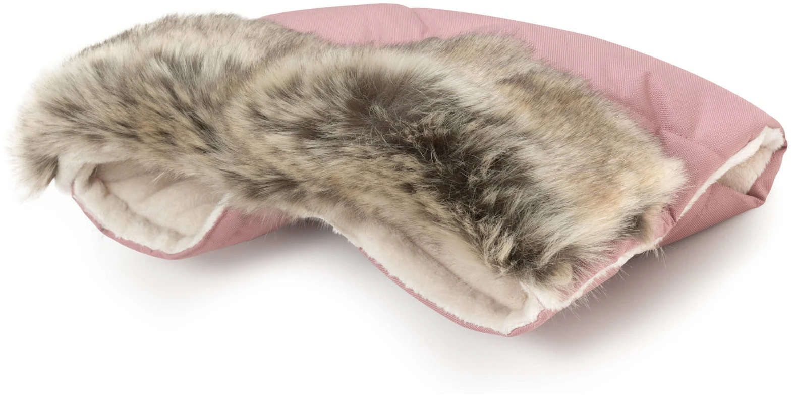 Hiver Rose LES MOUFLES POUR POUSSETTES Avec Fourrure – Image 5