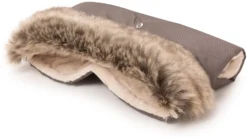 Hiver Mocha LES MOUFLES POUR POUSSETTES Avec Fourrure