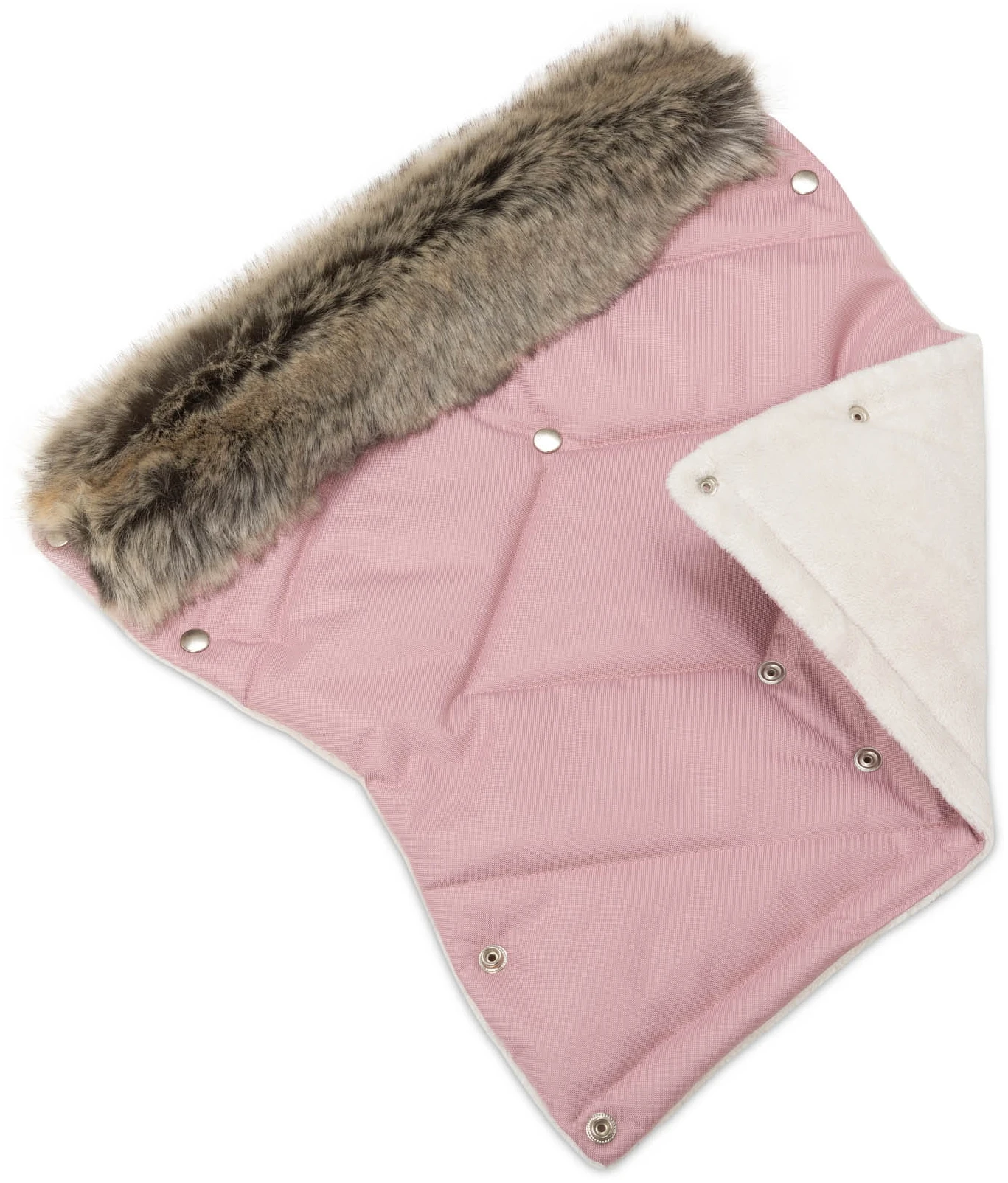 Hiver Rose LES MOUFLES POUR POUSSETTES Avec Fourrure – Image 6