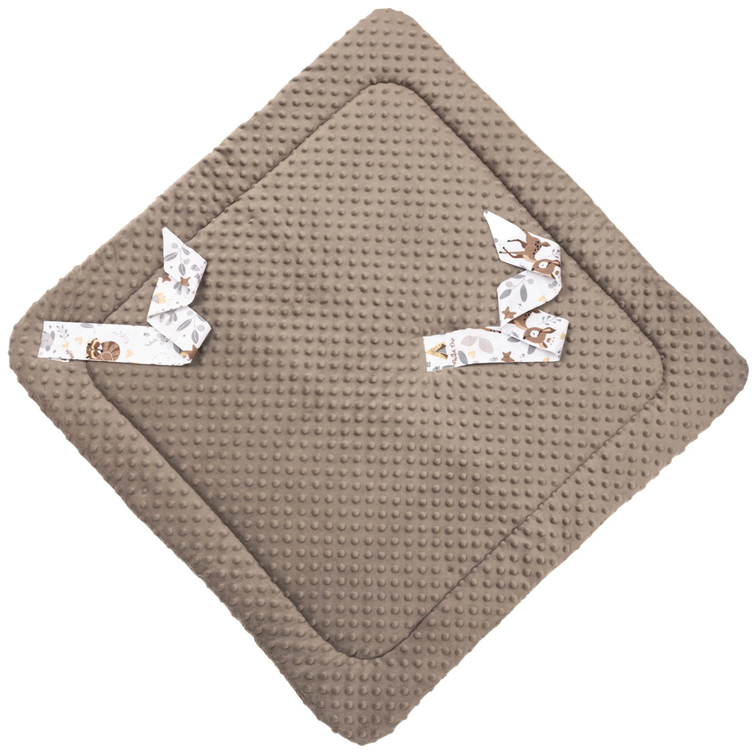 Forêt Magique & Mocha Minky Couverture D’emmaillotage 5 Forêt Magique & Mocha Minky Couverture D’emmaillotage – Image 5