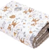 Forêt Magique & Mocha Minky Couverture Pour Enfants 100x140cm