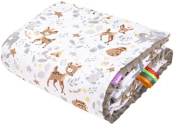 Forêt Magique & Mocha Minky Couverture De Bébé 75x100cm
