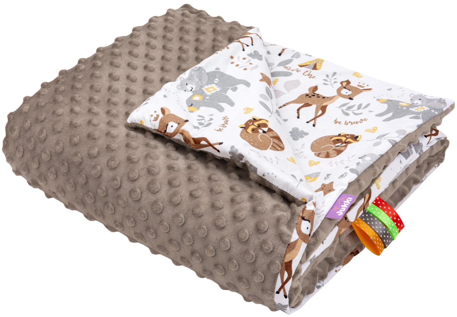 Forêt Magique & Mocha Minky Couverture De Bébé 75x100cm – Image 3