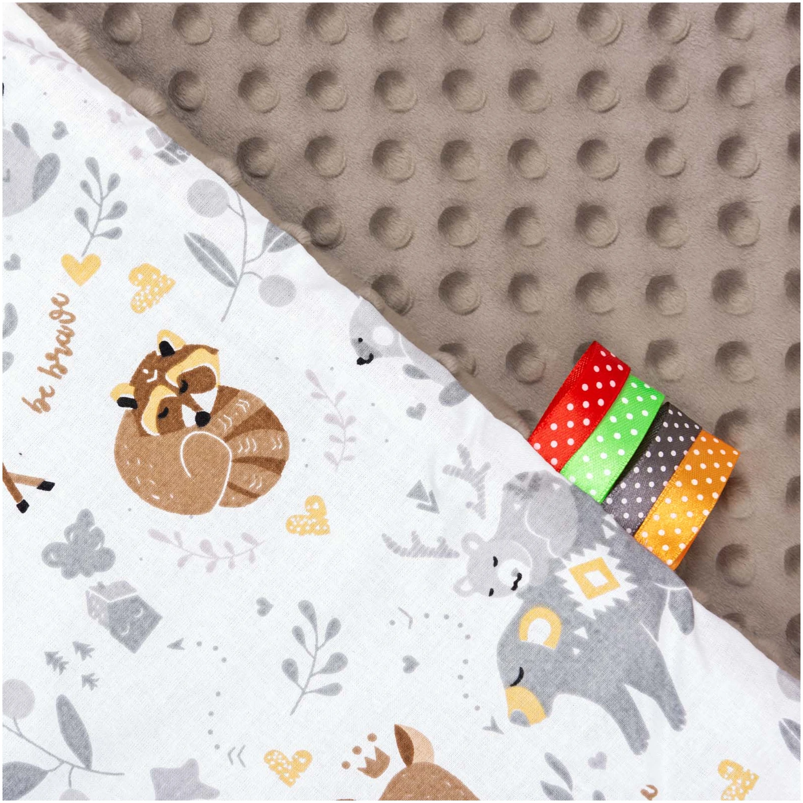 Forêt Magique & Mocha Minky Couverture De Bébé 75x100cm – Image 4