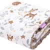 Forêt Magique & Mocha Minky Couverture De Bébé 55x75cm