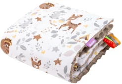 Forêt Magique & Mocha Minky Couverture De Bébé 55x75cm