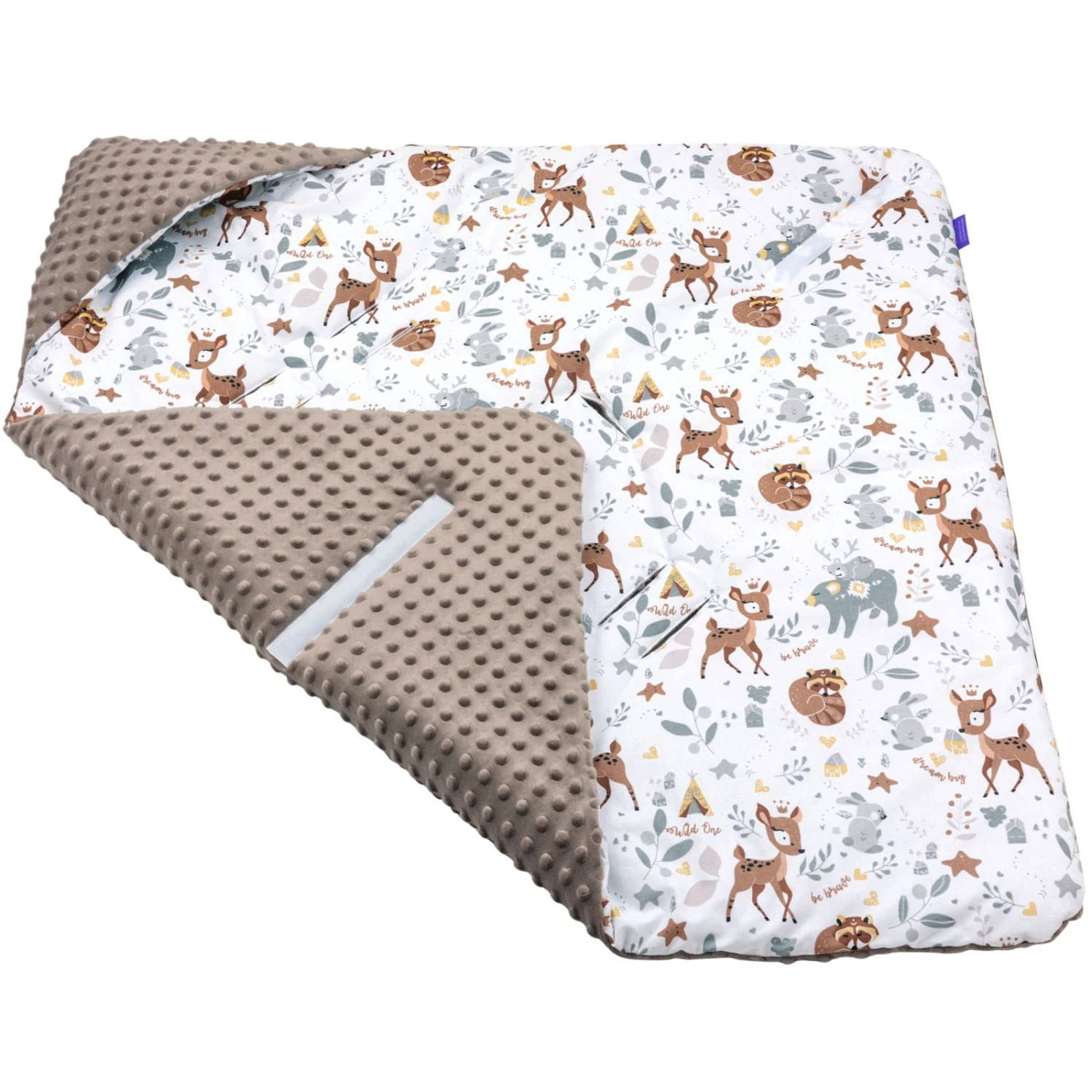 Forêt Magique & Mocha Minky Plaid Pour Siège Auto 3 Forêt Magique & Mocha Minky Plaid Pour Siège Auto – Image 3