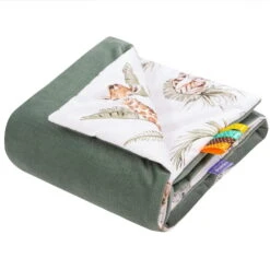 Amusement De La Savane & Velours Olive Couverture De Bébé 75x100cm -Bébés Produits Magasin 3 11