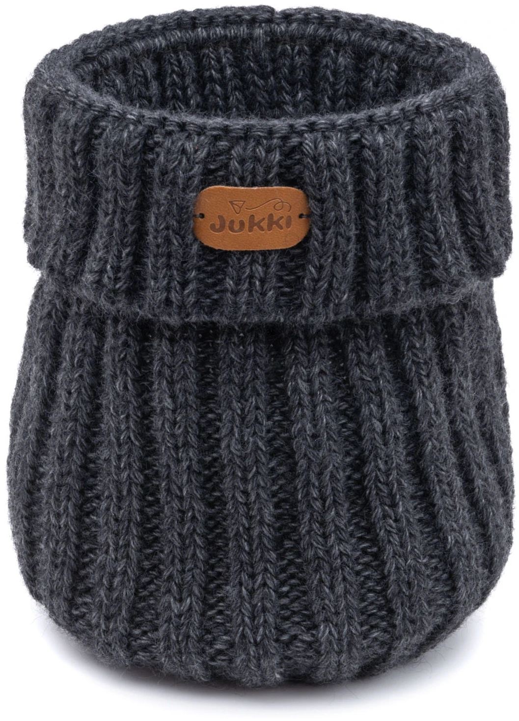 Ensemble D’hiver JUKKI – Bonnet Et Foulard GRAPHITE MÉLANGÉ – Image 3