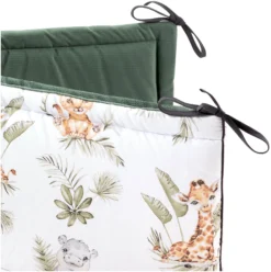 Amusement De La Savane & Velours Olive Pare-chocs De Lit Bébé XXL -Bébés Produits Magasin 3 32 1