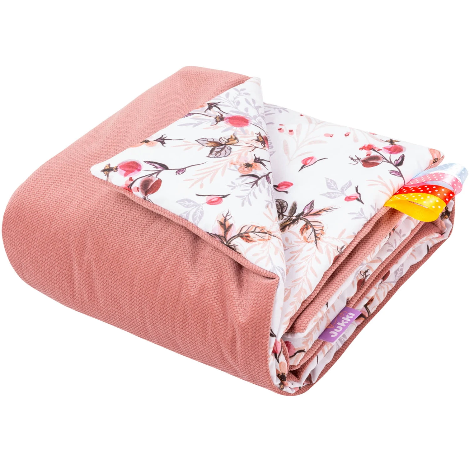 Rose Royale & Velours Rose Indien Couverture De Bébé 75x100cm – Image 3