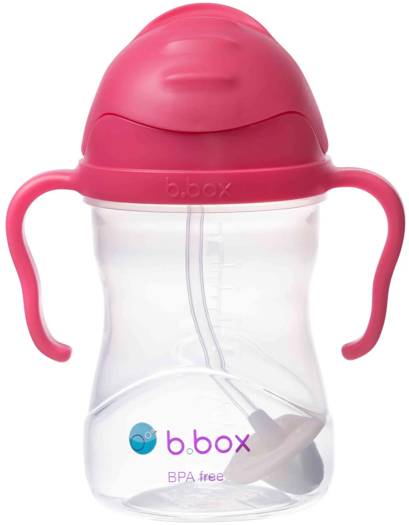 B.BOX Biberon Avec Paille 240ml – Raspberry 4 B.BOX Biberon Avec Paille 240ml – Raspberry – Image 4
