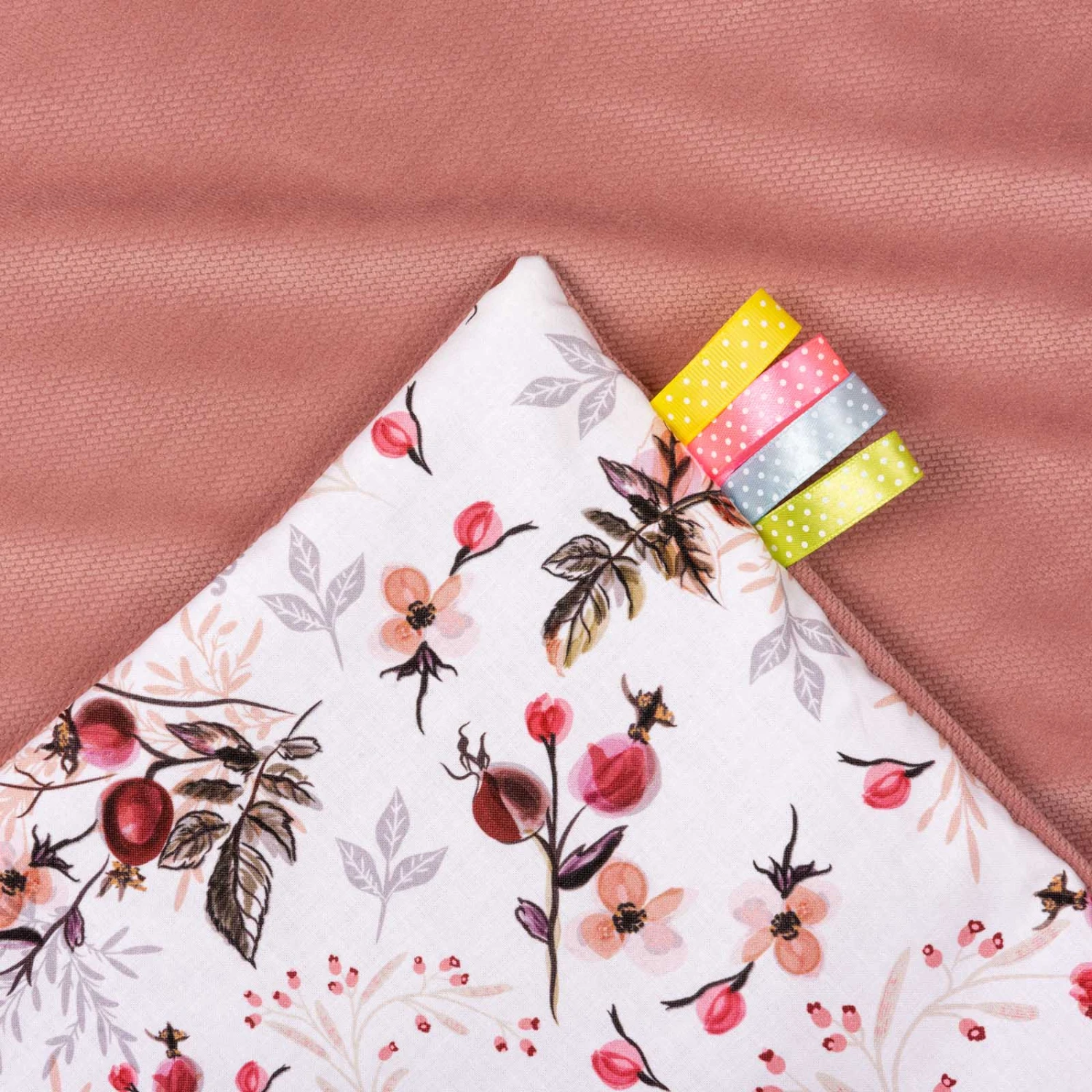 Rose Royale & Velours Rose Indien Couverture De Bébé 75x100cm – Image 4