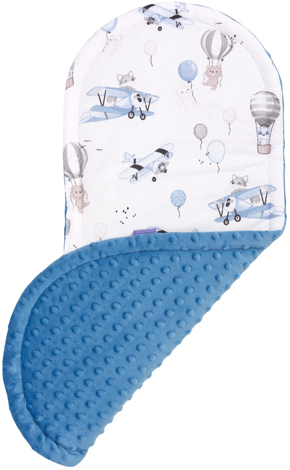 Voyage En Ballon Bleu & Denim Minky Poudré D’émeraude Ensemble De 5 Pièces Confort 5 Voyage En Ballon Bleu & Denim Minky Poudré D’émeraude Ensemble De 5 Pièces Confort – Image 5