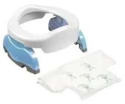Potette Plus Pot Et Siège De Toilette 2en1 (blanc Et Bleu) -Bébés Produits Magasin 7 3