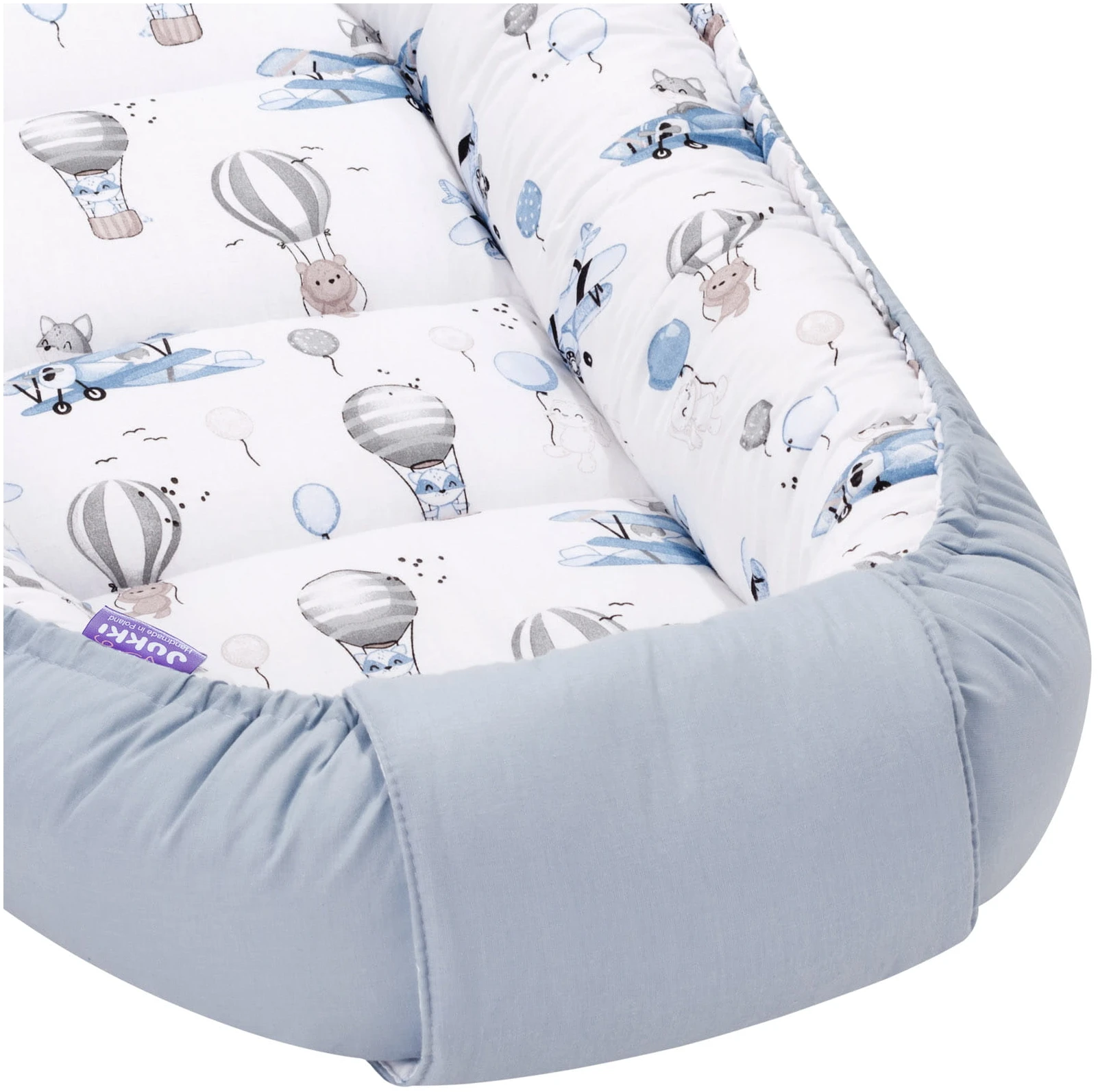 Voyage En Ballon Bleu & Denim Minky Poudré D’émeraude Ensemble De 5 Pièces Confort 8 Voyage En Ballon Bleu & Denim Minky Poudré D’émeraude Ensemble De 5 Pièces Confort – Image 8