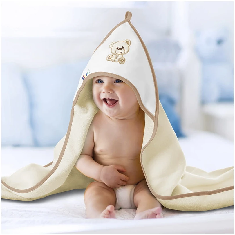 AKUKU Drap De Bain à Capuche – Écru – Image 2