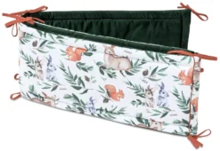 Histoire De La Forêt & Bouteille Verte Velours Pare-chocs De Lit Bébé