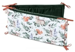 Histoire De La Forêt & Velours Vert Pare-chocs De Lit Bébé XXL