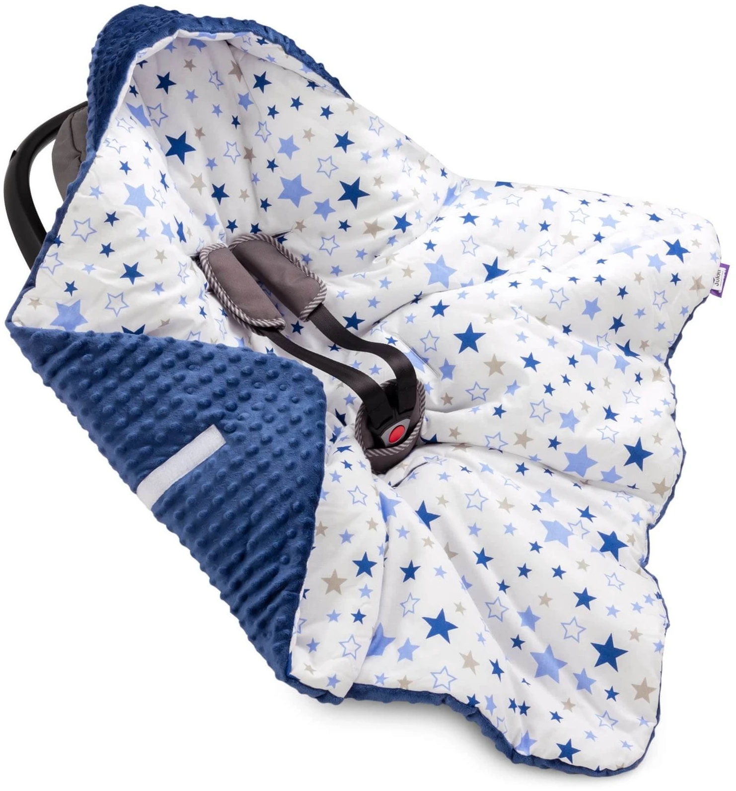 Voie Lactée & Bleu Marin Minky Plaid Pour Siège Auto – Image 2