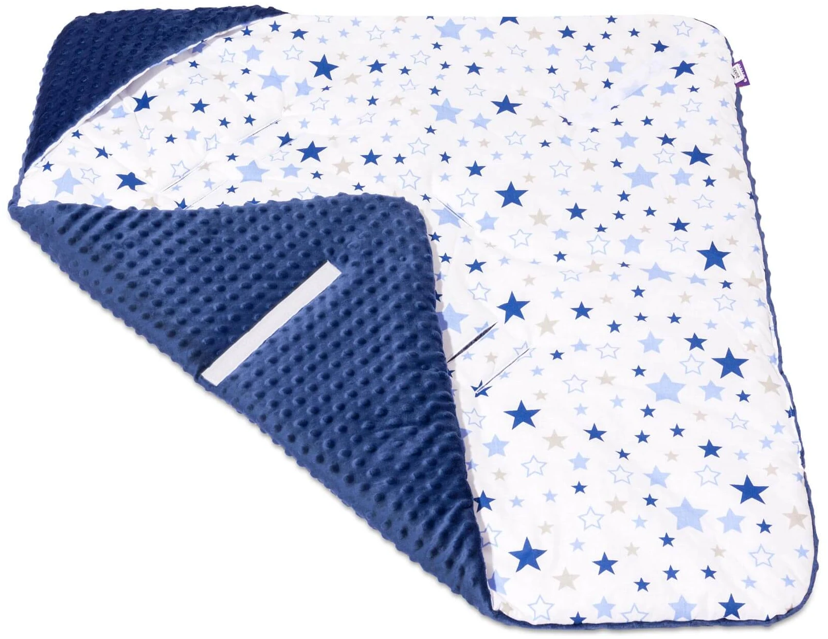 Voie Lactée & Bleu Marin Minky Plaid Pour Siège Auto – Image 4