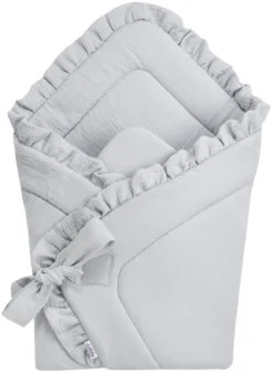 Enveloppes D’emmaillotage En Mousseline Pour Bébés – Gris