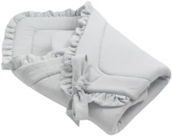 Enveloppes D’emmaillotage En Mousseline Pour Bébés – Gris 8 Enveloppes D’emmaillotage En Mousseline Pour Bébés – Gris -Bébés Produits Magasin Jukki baby swaddle wraps muslin grey 02
