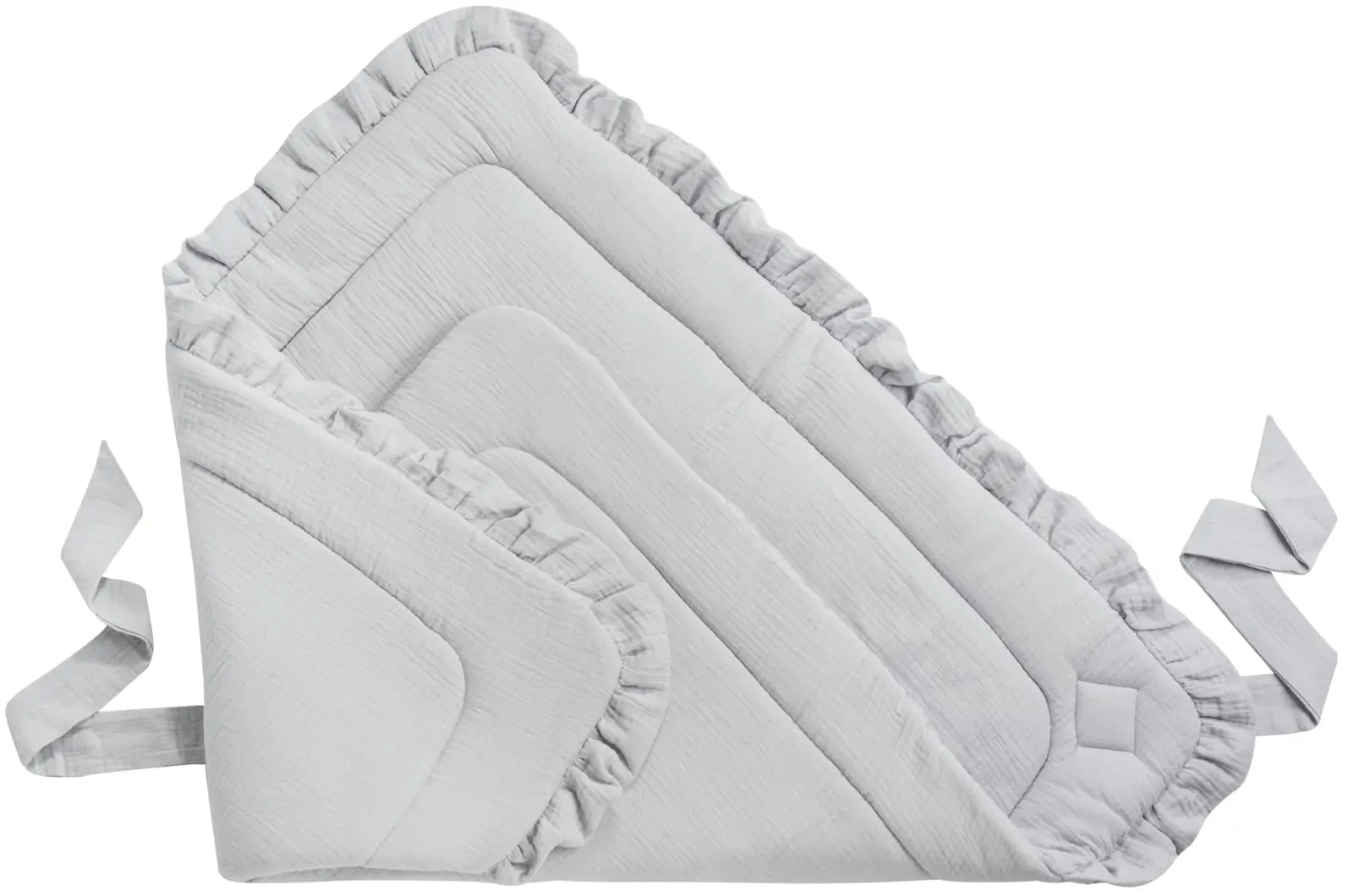 Enveloppes D’emmaillotage En Mousseline Pour Bébés – Gris 3 Enveloppes D’emmaillotage En Mousseline Pour Bébés – Gris – Image 3