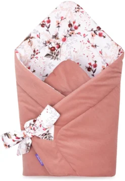 Rose Royale & Velours Rose Indien Couverture D’emmaillotage