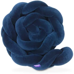 Bleu Marine – Tour De Lit Tressé Pour Lit Bébé