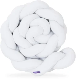 Blanc – Tour De Lit Tressé Pour Lit Bébé