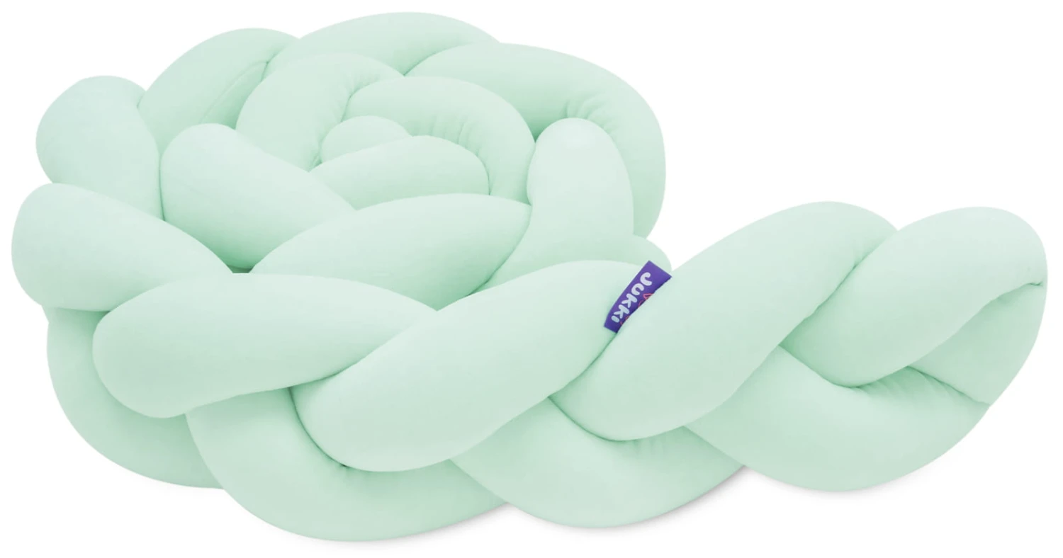 Menthe – Tour De Lit Tressé Pour Lit Bébé 5 Menthe – Tour De Lit Tressé Pour Lit Bébé – Image 5