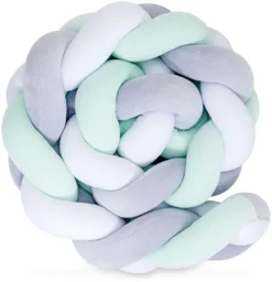 Mélanger La Menthe – Tour De Lit Tressé Pour Lit Bébé