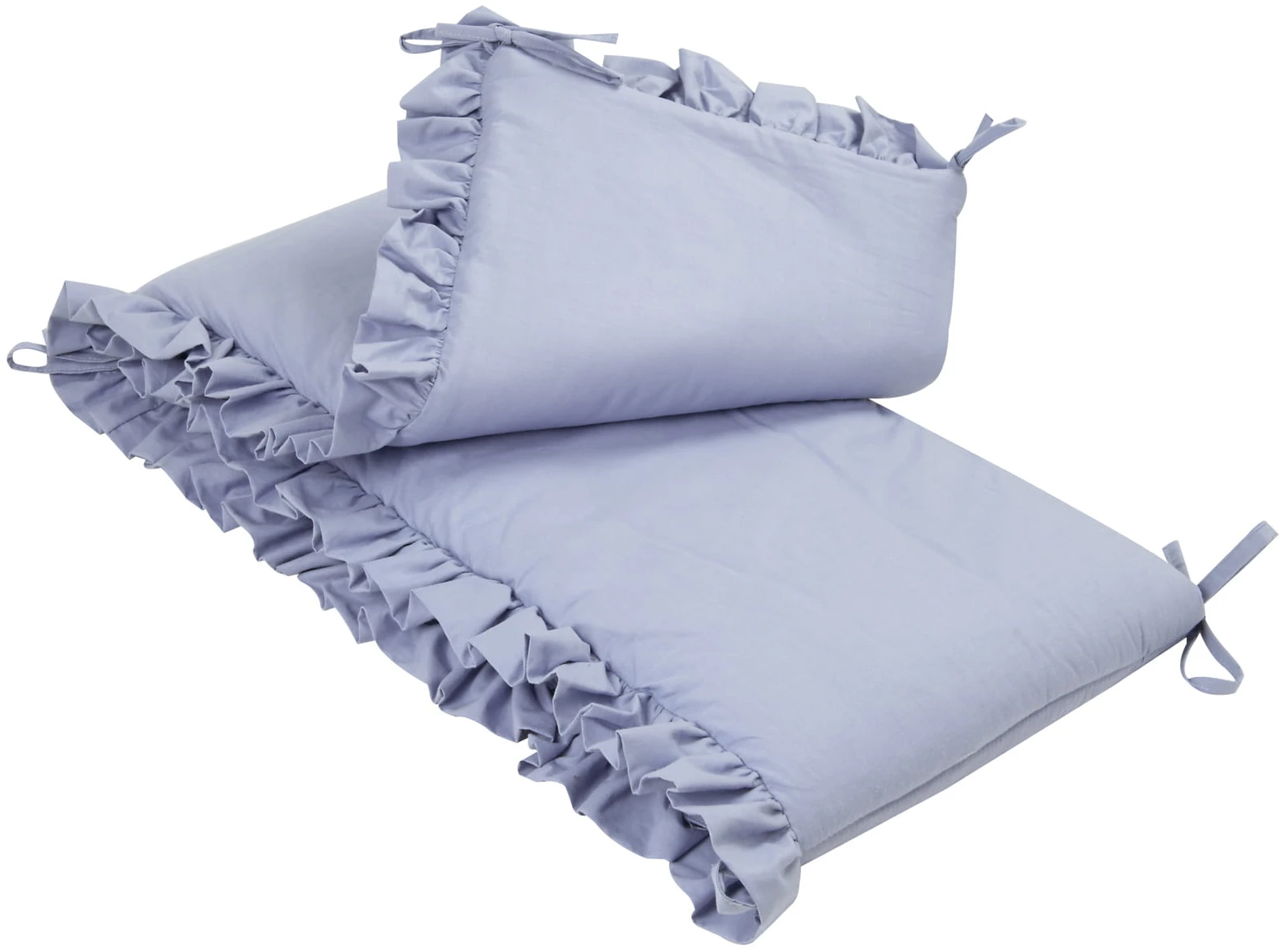 Bleu Pastel Pare-chocs De Lit Bébé 2 Bleu Pastel Pare-chocs De Lit Bébé – Image 2