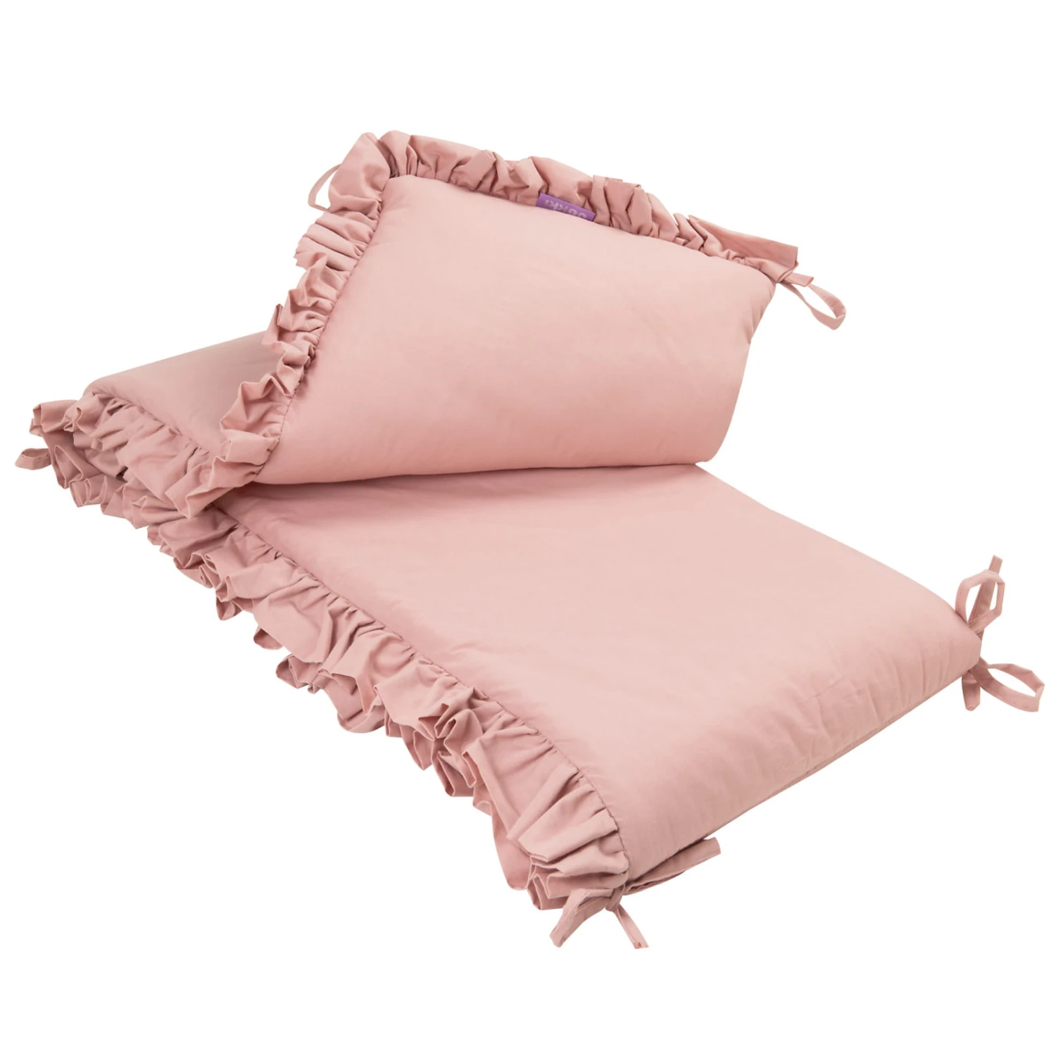 Rose Pastel Pare-chocs De Lit Bébé 2 Rose Pastel Pare-chocs De Lit Bébé – Image 2