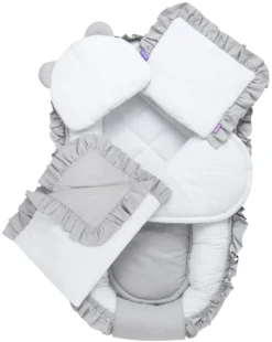 Gris Pastel Ensemble De 5 Pièces Confort